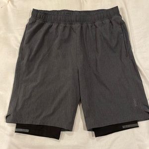 Mens athletic shorts with Spanx